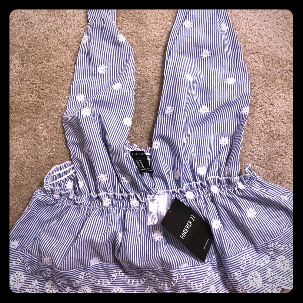 Ruffle Peblum Style Tank Top (New with Tags)